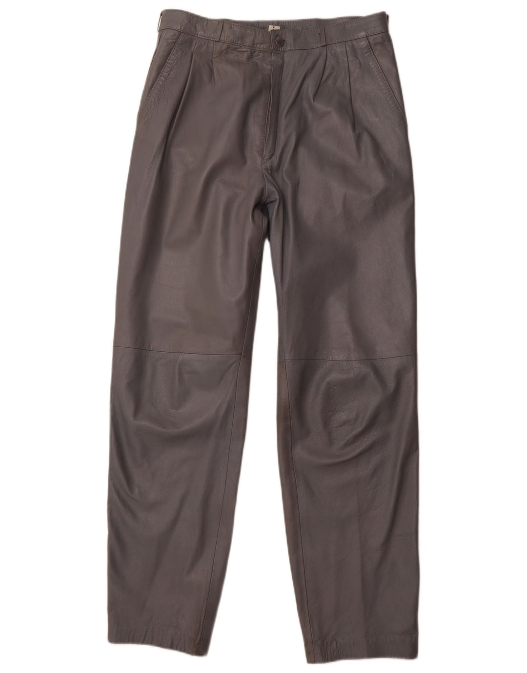 Damskie spodnie z wysokim stanem VINTAGE IT 46 Large W30 L31 Szara skóra