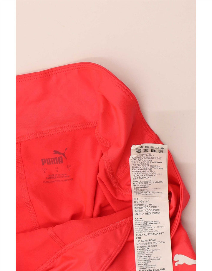 Damskie legginsy Capri Puma UK 16, duże, czerwone, poliestrowe