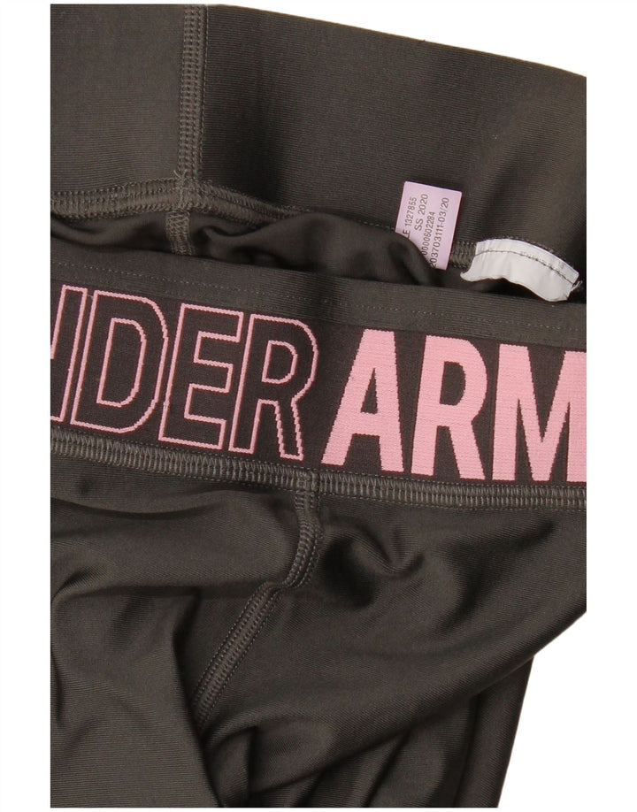 Damskie legginsy z grafiką UNDER ARMOUR UK 8, małe, szare