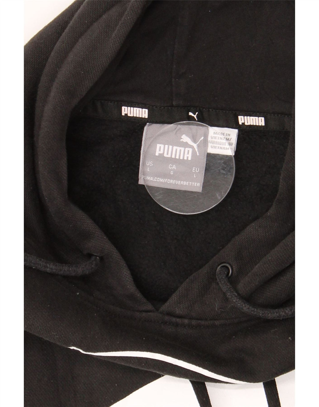 Męski sweter z kapturem i grafiką PUMA, duży, czarny
