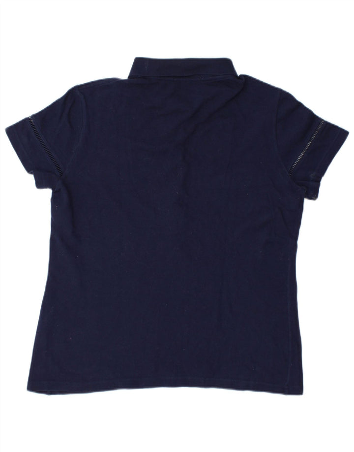 Damska koszulka polo Lacoste, rozmiar 46 XL, granatowa, bawełniana