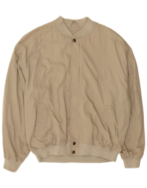 Męska kurtka bomberka Navigare UK 42 XL, beżowa wiskoza