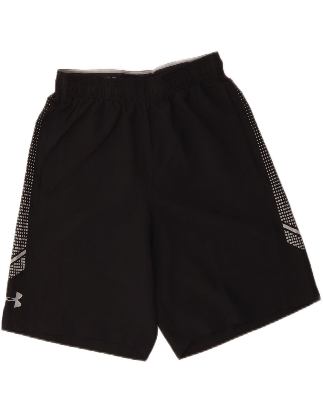 Męskie spodenki sportowe UNDER ARMOUR Heat Gear, małe, czarne, cętkowane, poliestrowe