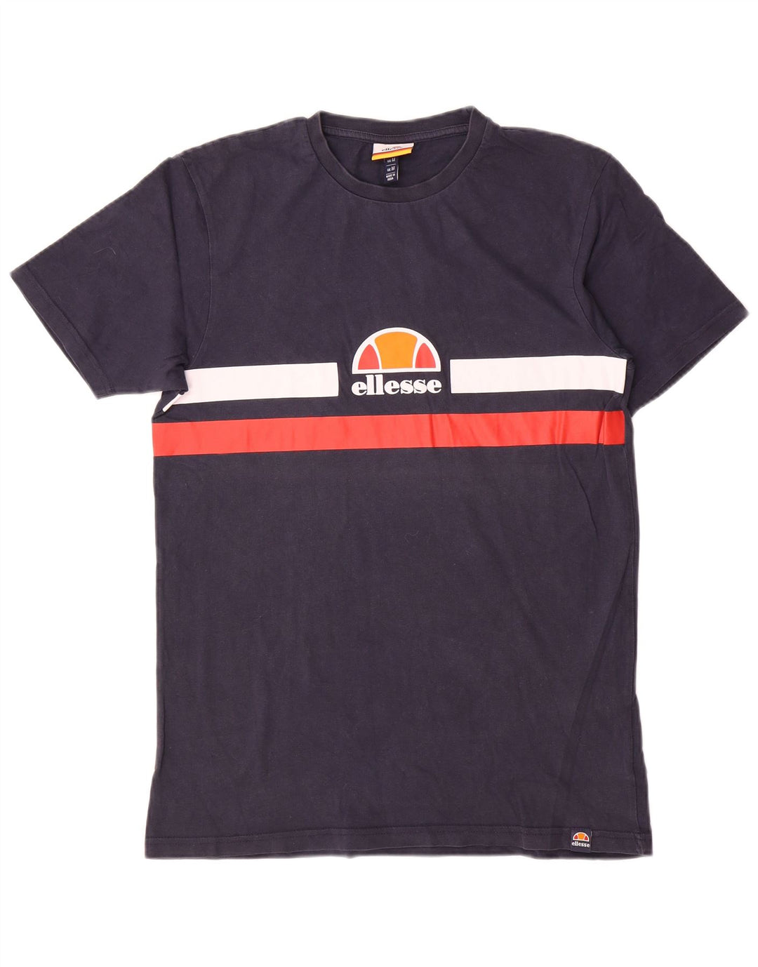 Męska koszulka z grafiką Ellesse Top, średnia, granatowa bawełna