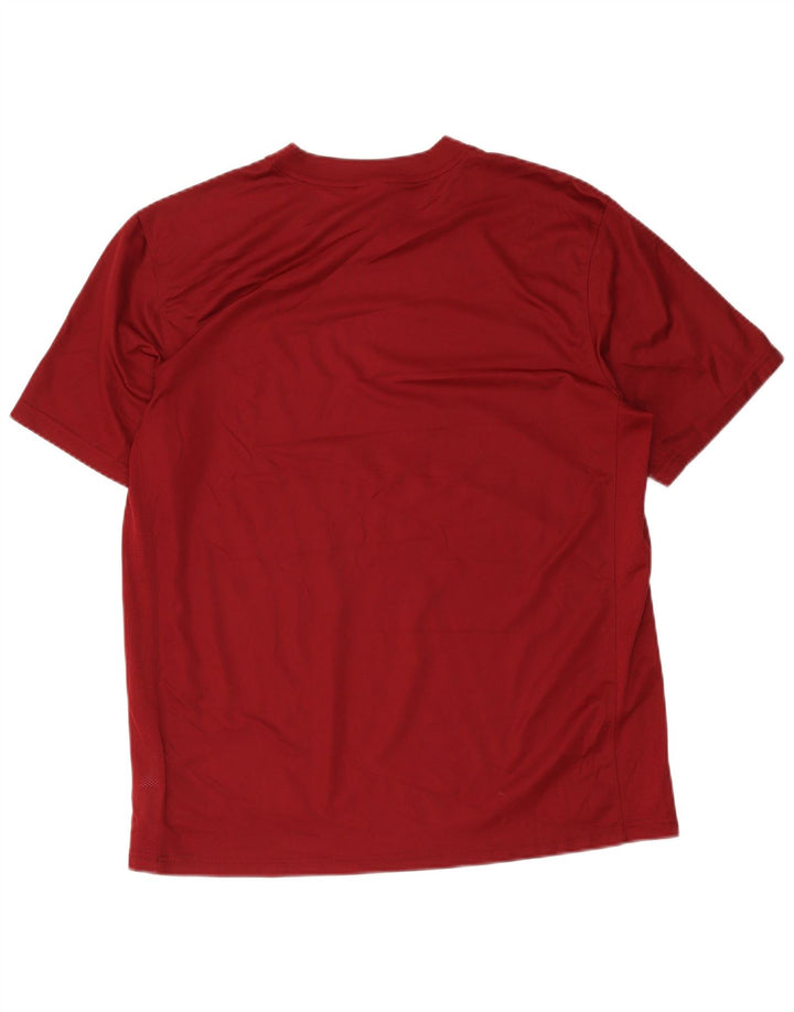 Męski T-shirt Nike Dri Fit Top XL Burgundowy poliester