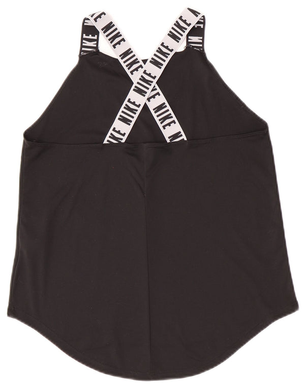 Dziewczęca koszulka z kamizelką Nike Dri Fit Graphic 13-14 lat XL, czarna, poliester