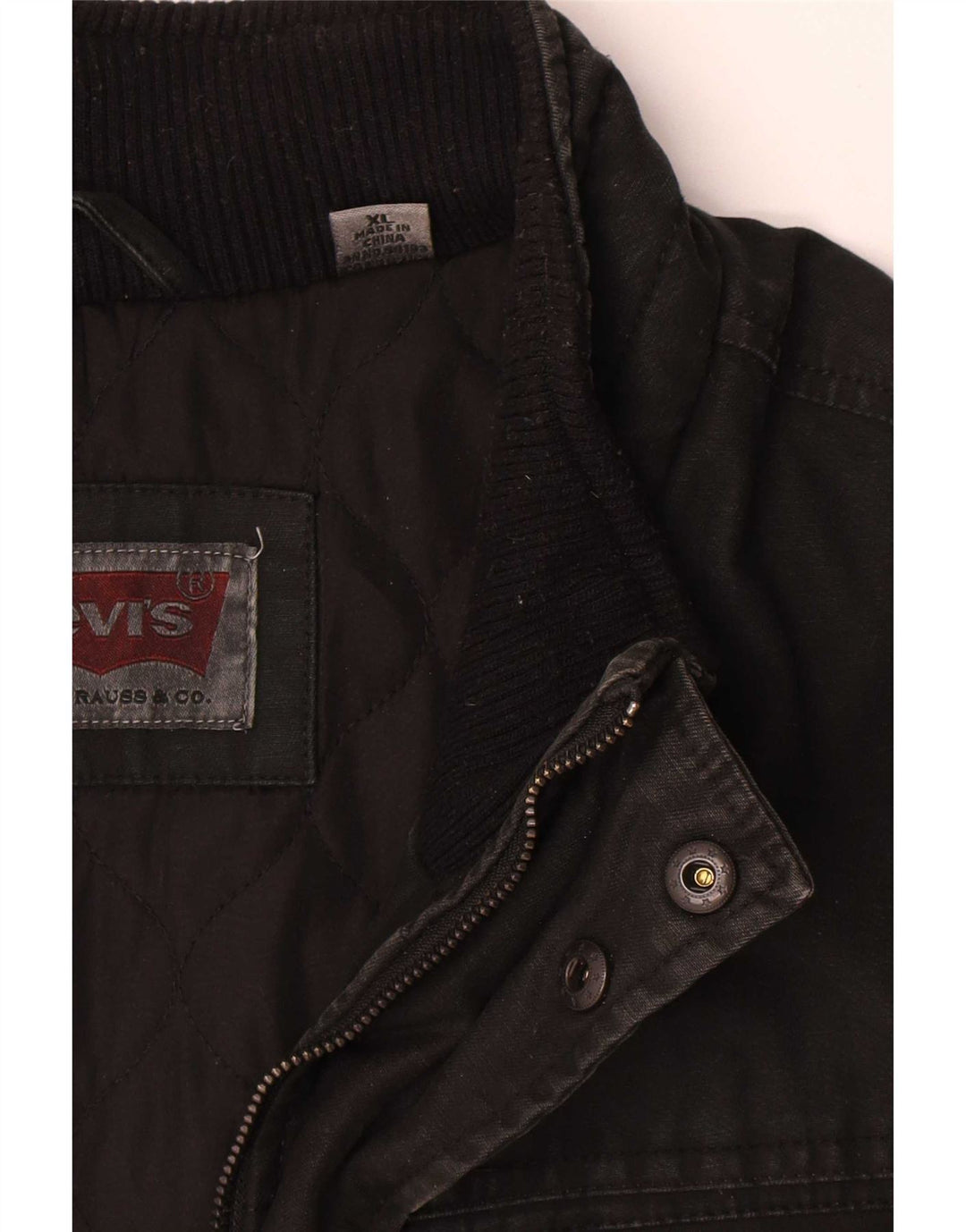 Męska kurtka użytkowa Levi's UK 42 XL, czarna, bawełniana