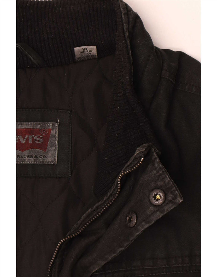 Męska kurtka użytkowa Levi's UK 42 XL, czarna, bawełniana