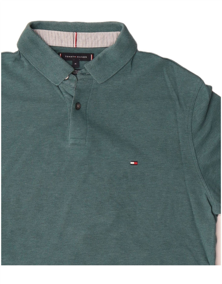 Męska koszulka polo Tommy Hilfiger w kolorze średnioniebieskim, bawełniana