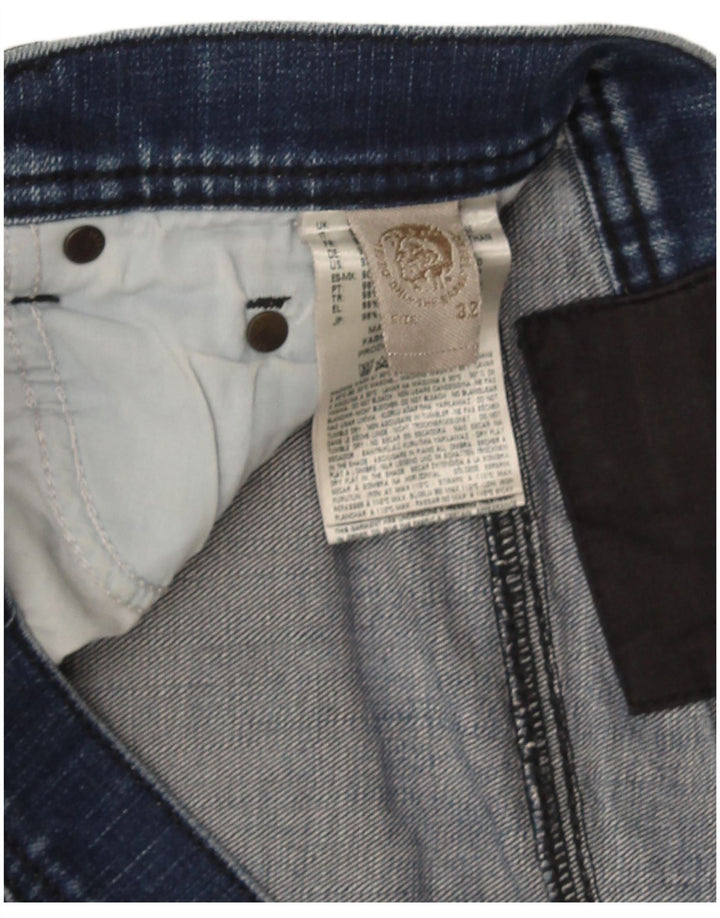 Męskie jeansy Diesel Slim W32 L28 Granatowa bawełna