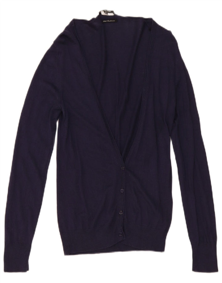 Sweter damski Massimo Dutti UK 12 Średni granatowy jedwab