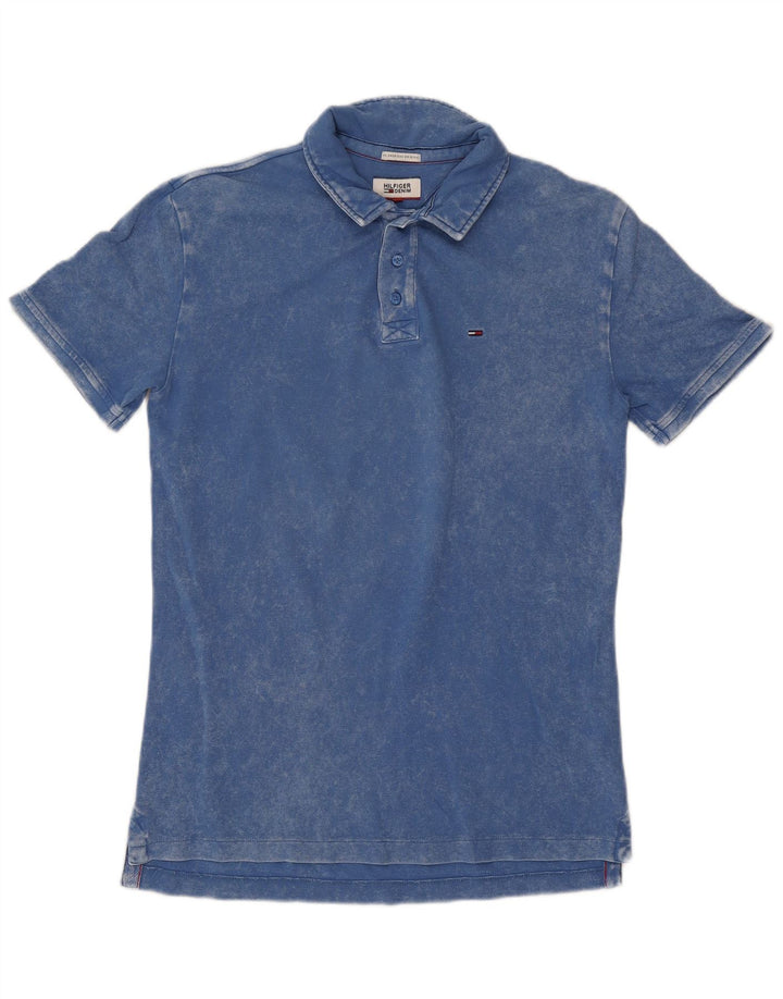 Męska koszulka polo Tommy Hilfiger w kolorze średnioniebieskim, bawełniana