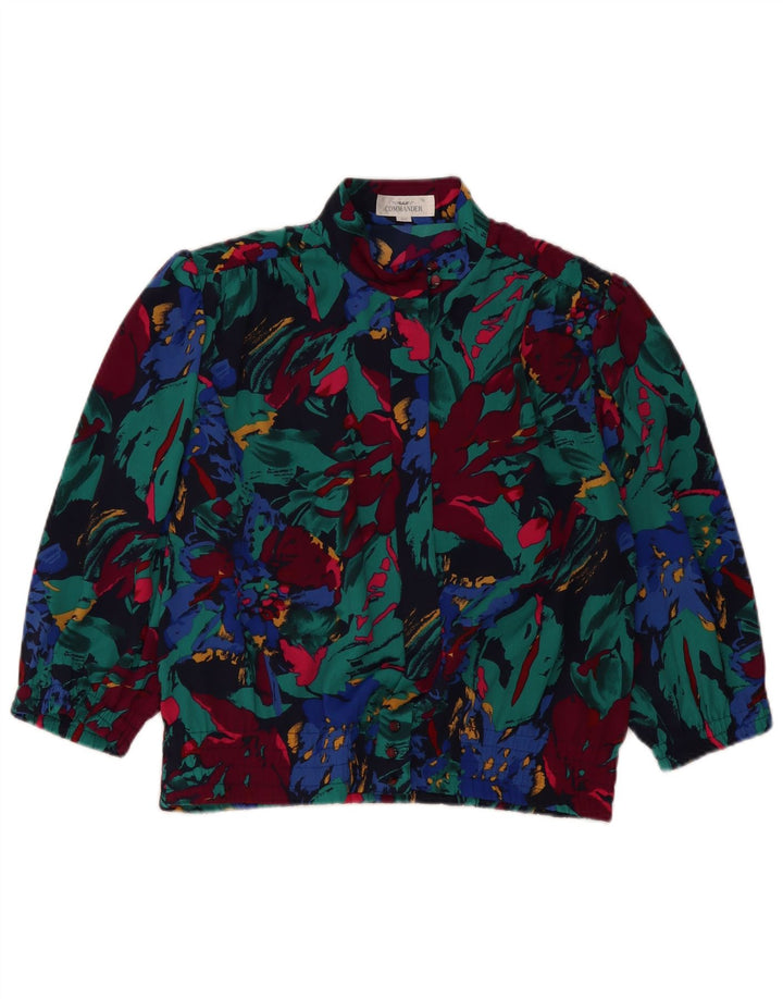 Damska bluzka koszulowa COMMANDER EU 42, duża, wielokolorowa w kwiaty