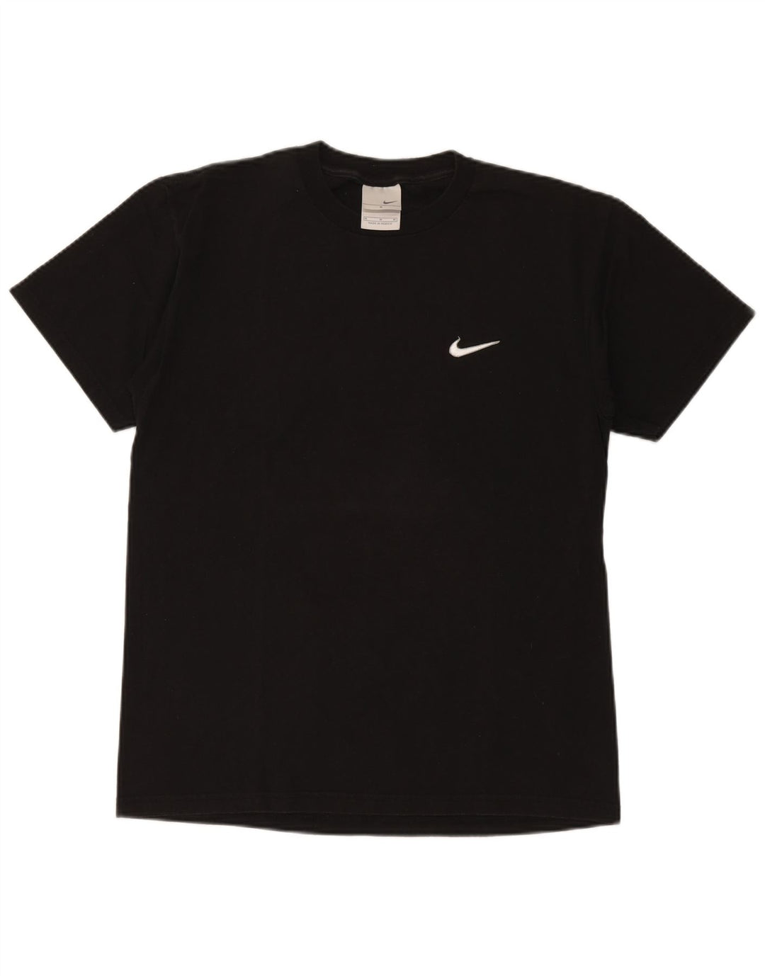 Męski T-shirt z grafiką NIKE Top, średni czarny, bawełniany