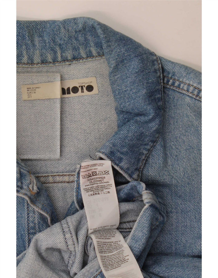 Damska kurtka dżinsowa Topshop UK 8, mała, niebieska, bawełniana