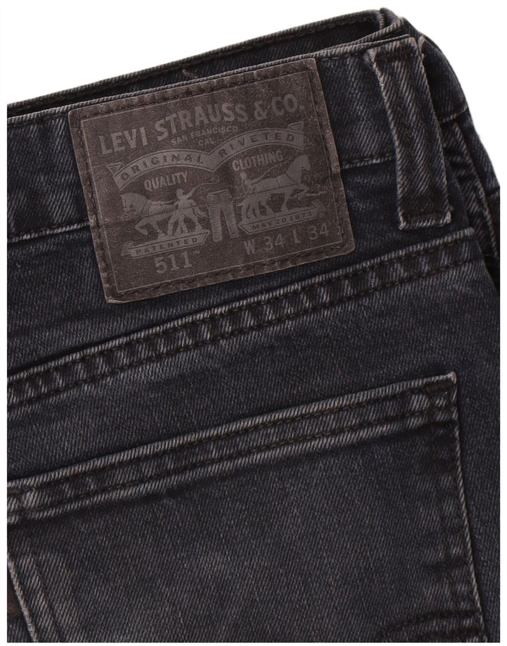 Męskie jeansy Levi's 511 Slim W34 L34 Granatowe