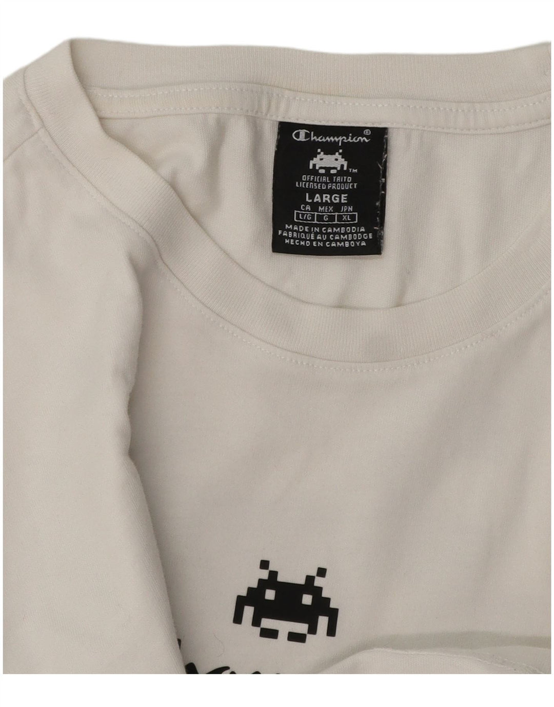 Męski T-shirt Champion z grafiką, duży, biały