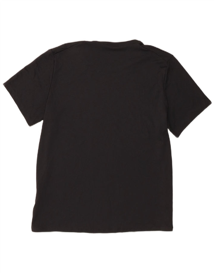 Męski T-shirt Nike Dri Fit, duży, czarny, poliestrowy