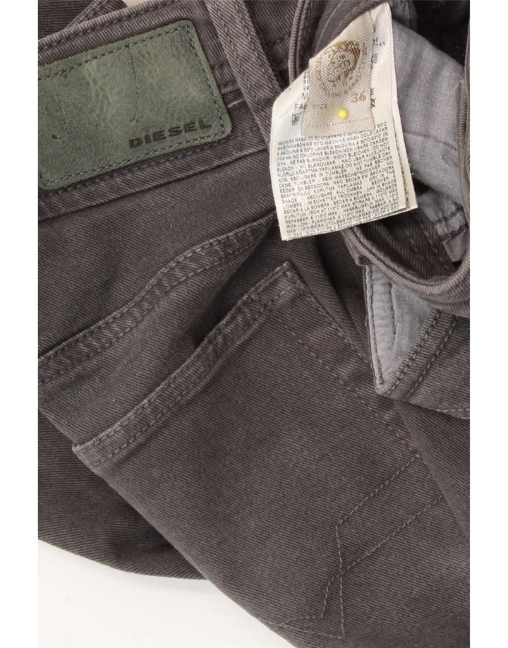 Męskie jeansy Diesel Slim W36 L34 Szara bawełna