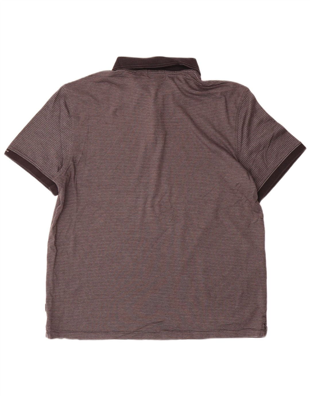 Męska koszulka polo CALVIN KLEIN, duża, szara, bawełniana w prążki