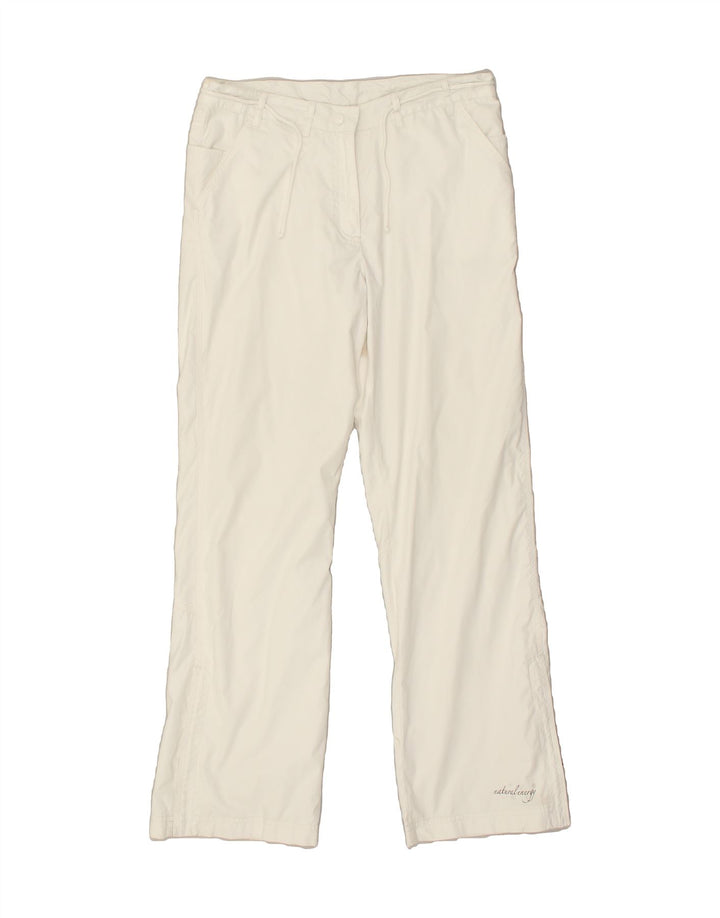 VINTAGE Womens Straight Chino Trousers US 6 Medium W30 L30  White | Vintage Vintage | Thrift | Second-Hand Vintage | Used Clothing | Messina Hembry 