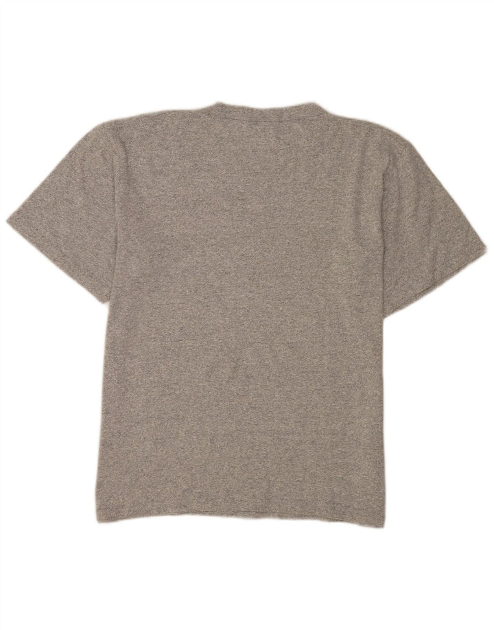 Męski T-shirt Champion z grafiką, duży, szary, nakrapiany