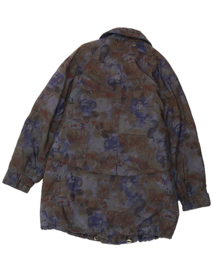 YOUR SIXTH SENSE Damski płaszcz wiatrówka UK 12 Średni wielobarwny kwiatowy