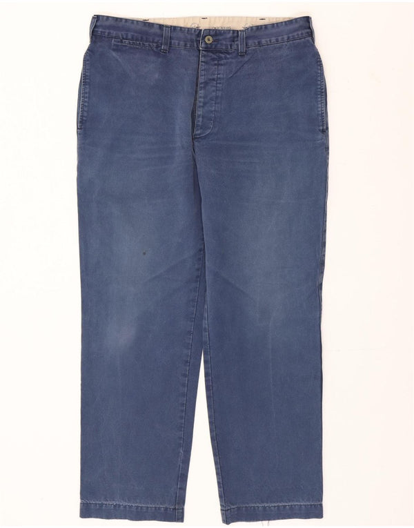 Męskie proste spodnie chino Dockers W34 L28 niebieskie