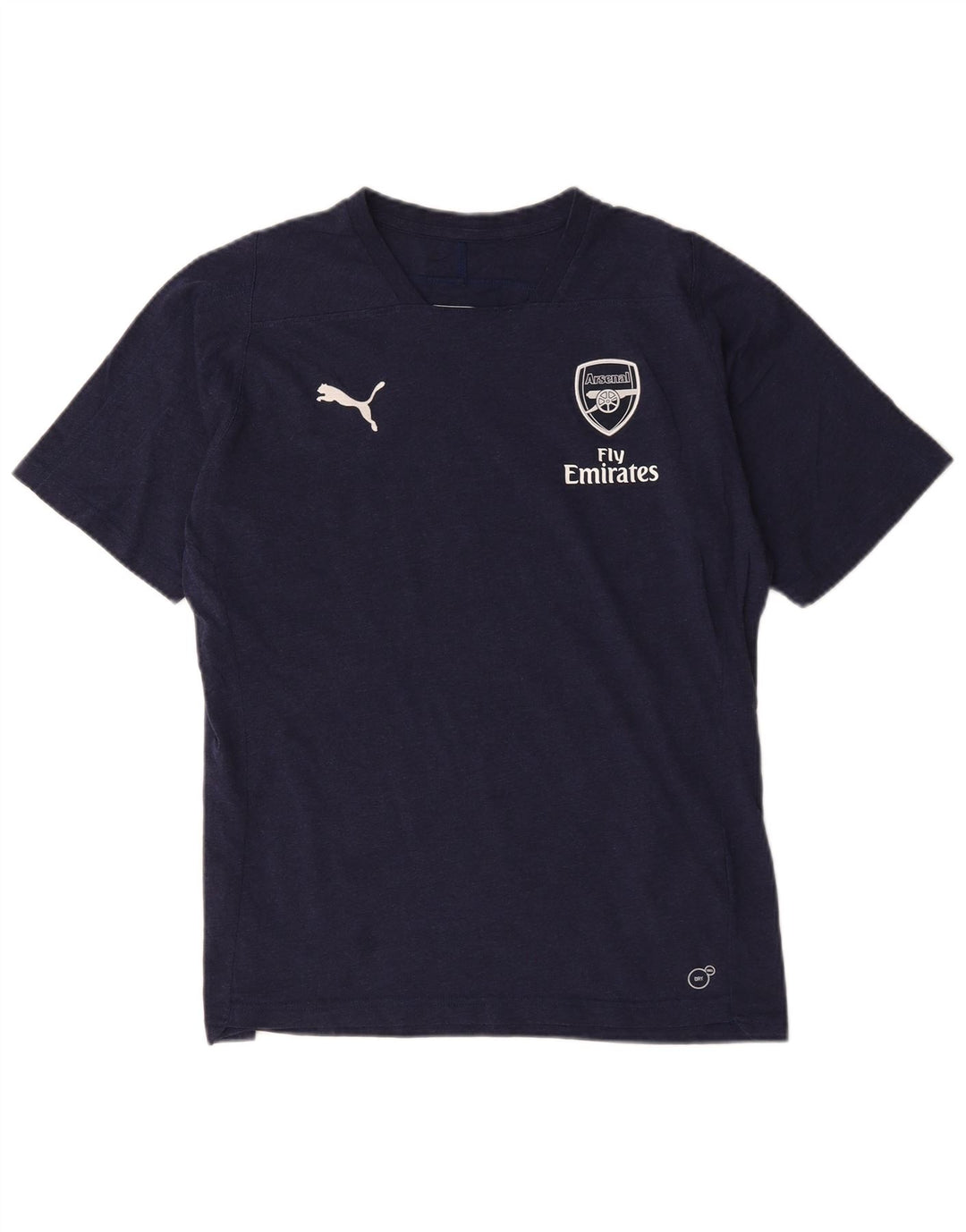 Męska koszulka z grafiką Puma Arsenal, duża, granatowa, poliestrowa
