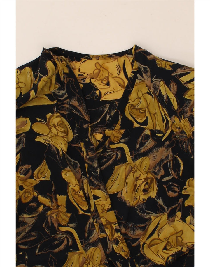 VINTAGE Womens Short Sleeve 1 Button Blazer Jacket UK 16 Large Yellow Vintage Vintage and Second-Hand Vintage from Messina Hembry 