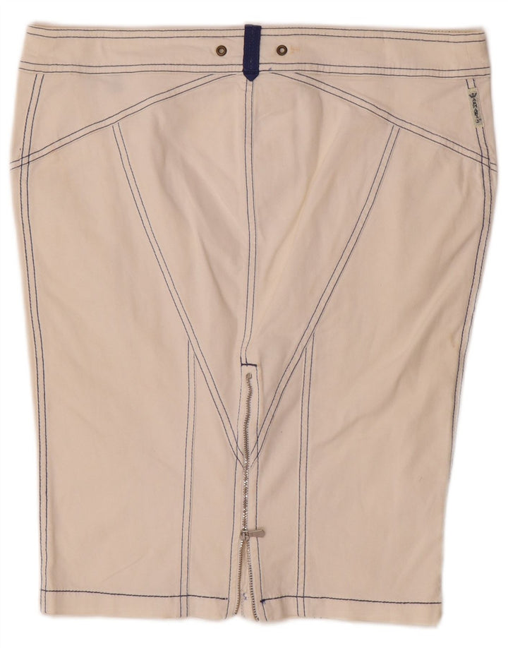 Damska spódnica ołówkowa Armani UK 16 Large W32 Off White