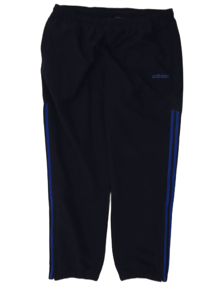 Męskie spodnie dresowe Adidas XL granatowe, poliestrowe