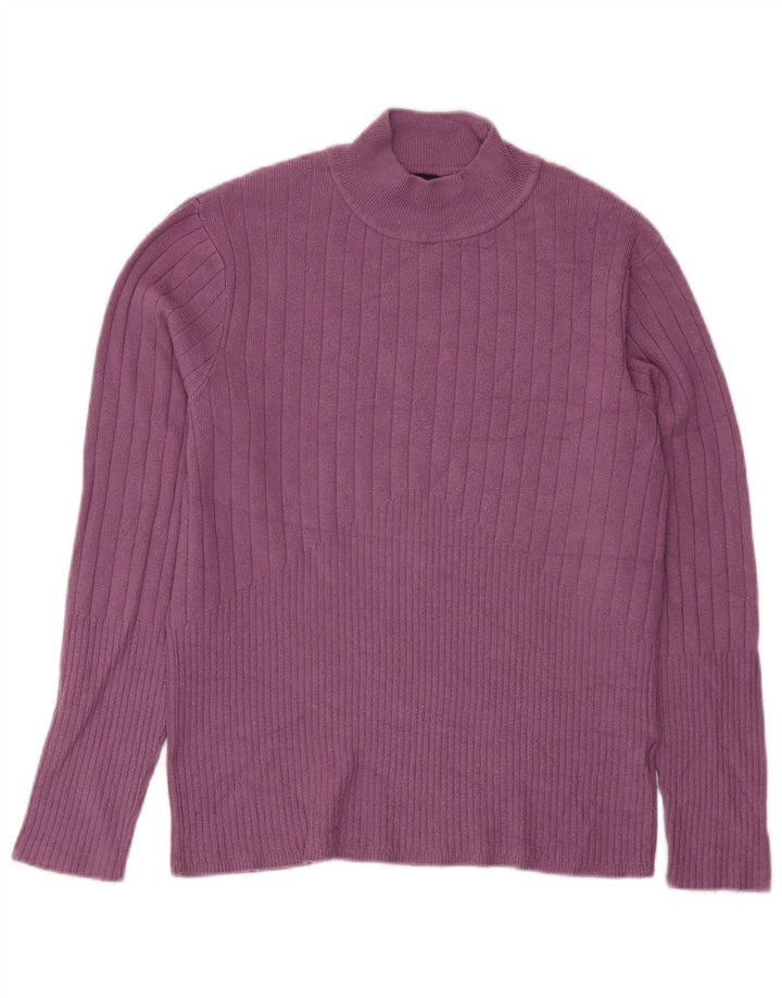 Marks & Spencer Damski sweter z golfem UK 12, średni fiolet