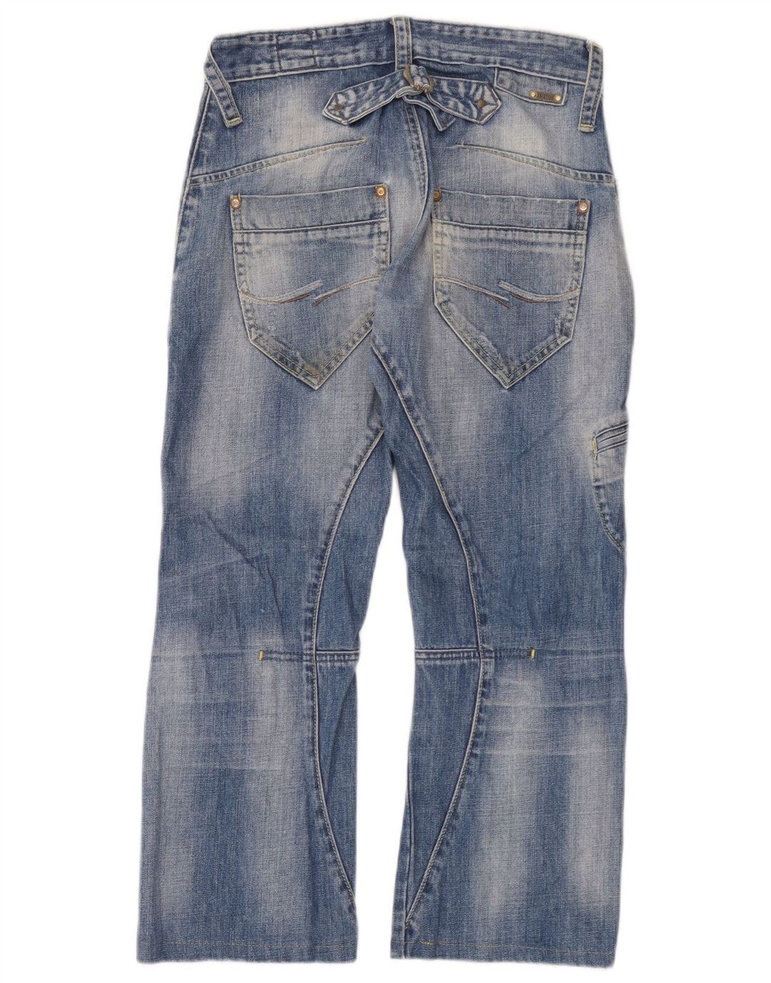 Męskie jeansy Jack & Jones Cargo w trudnej sytuacji, przycięte W30 L25, niebieskie