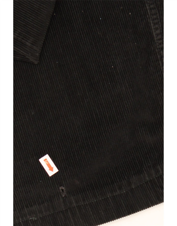 CONTE OF FLORENCE Męskie sztruksowe spodnie przycięte IT 50 Large W34 L25 Black