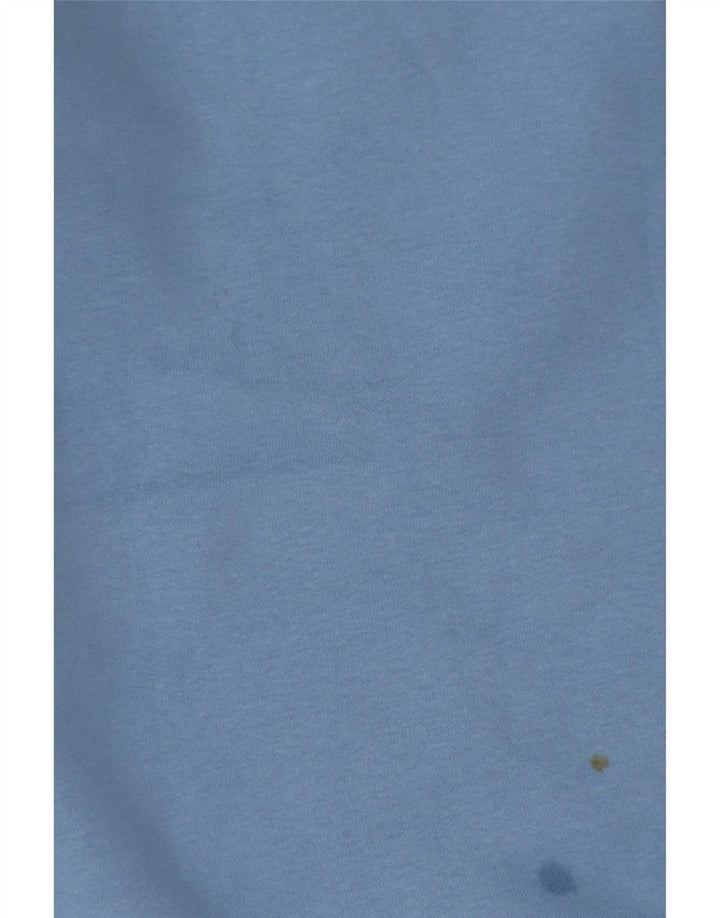 Crew Clothing Męska bluza z zamkiem błyskawicznym, średnioniebieska, bawełniana