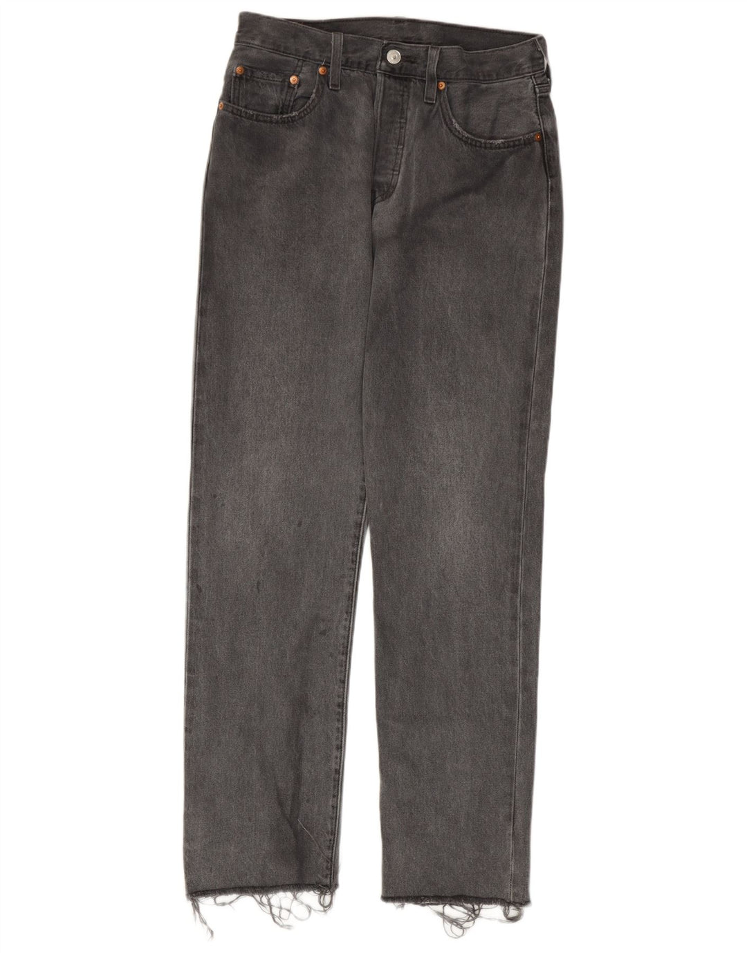 Męskie dżinsy Levi's 501 Straight W27 L30 Szara bawełna
