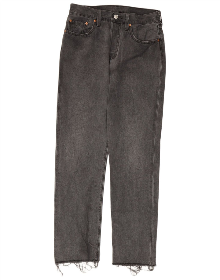 Męskie dżinsy Levi's 501 Straight W27 L30 Szara bawełna