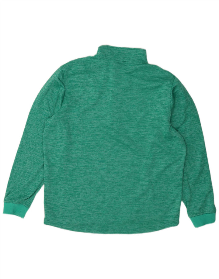 Męski sweter Under Armour z zamkiem błyskawicznym, duży, turkusowy, nakrapiany