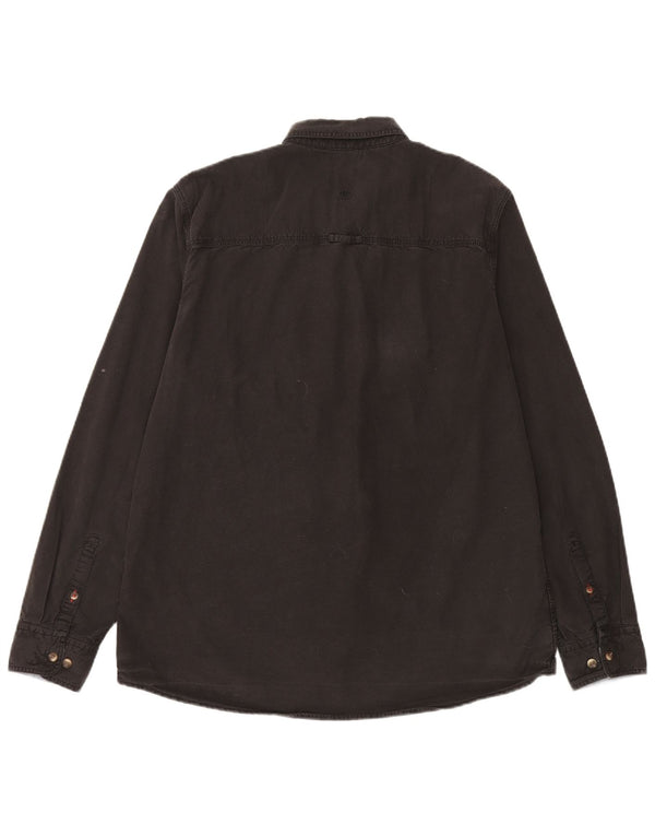 Koszula męska Slim Fit Fat Face XL, czarna, bawełniana