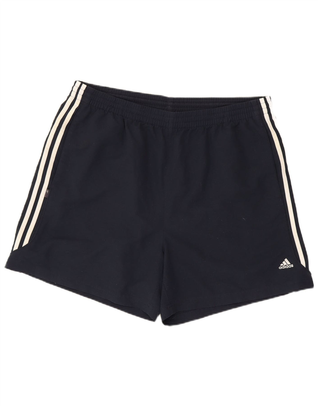 Męskie spodenki sportowe Adidas 2XL granatowe, poliestrowe