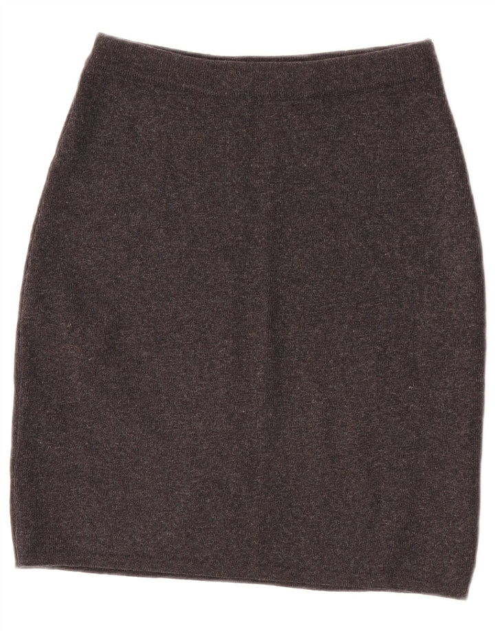 Vintage damska dzianinowa spódnica ołówkowa W26 Small Grey