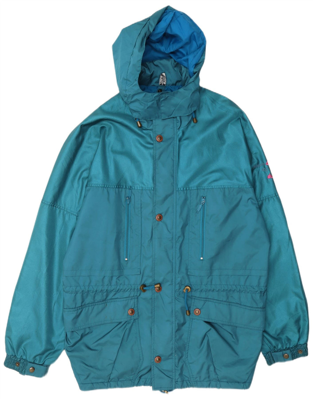 Dubin Mens Hooded Ski Jacket IT 54 2XL Blue Polyester