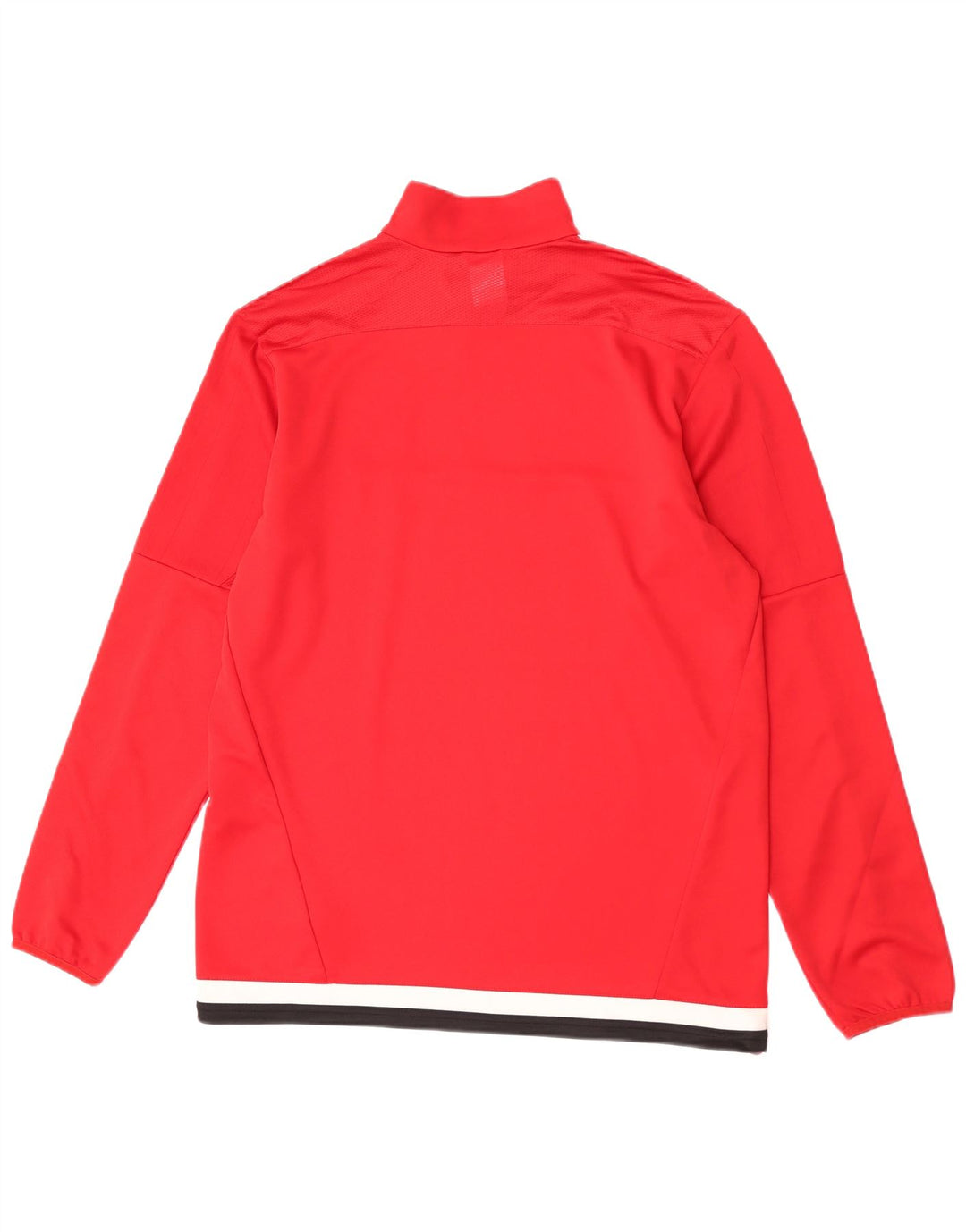 Adidas Męskie Climacool Zip Neck Pullover Dres Top Duży Czerwony Kolorblok