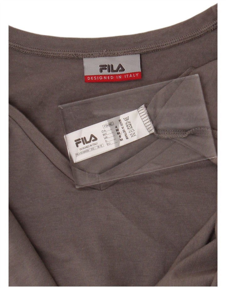 T-shirt męski FILA Top, średnioszary, bawełniany