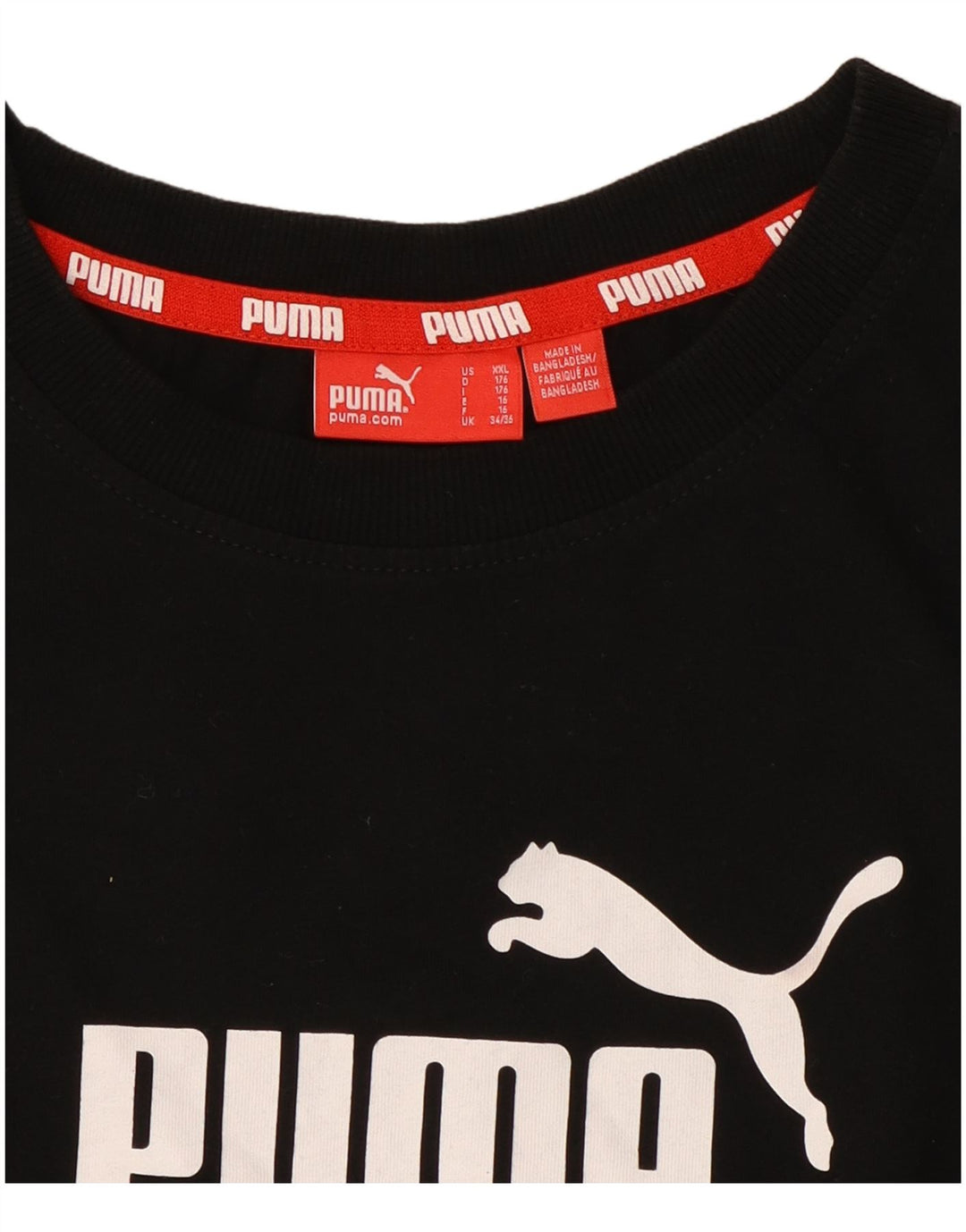 Chłopięcy T-shirt z grafiką PUMA, 15-16 lat, czarny