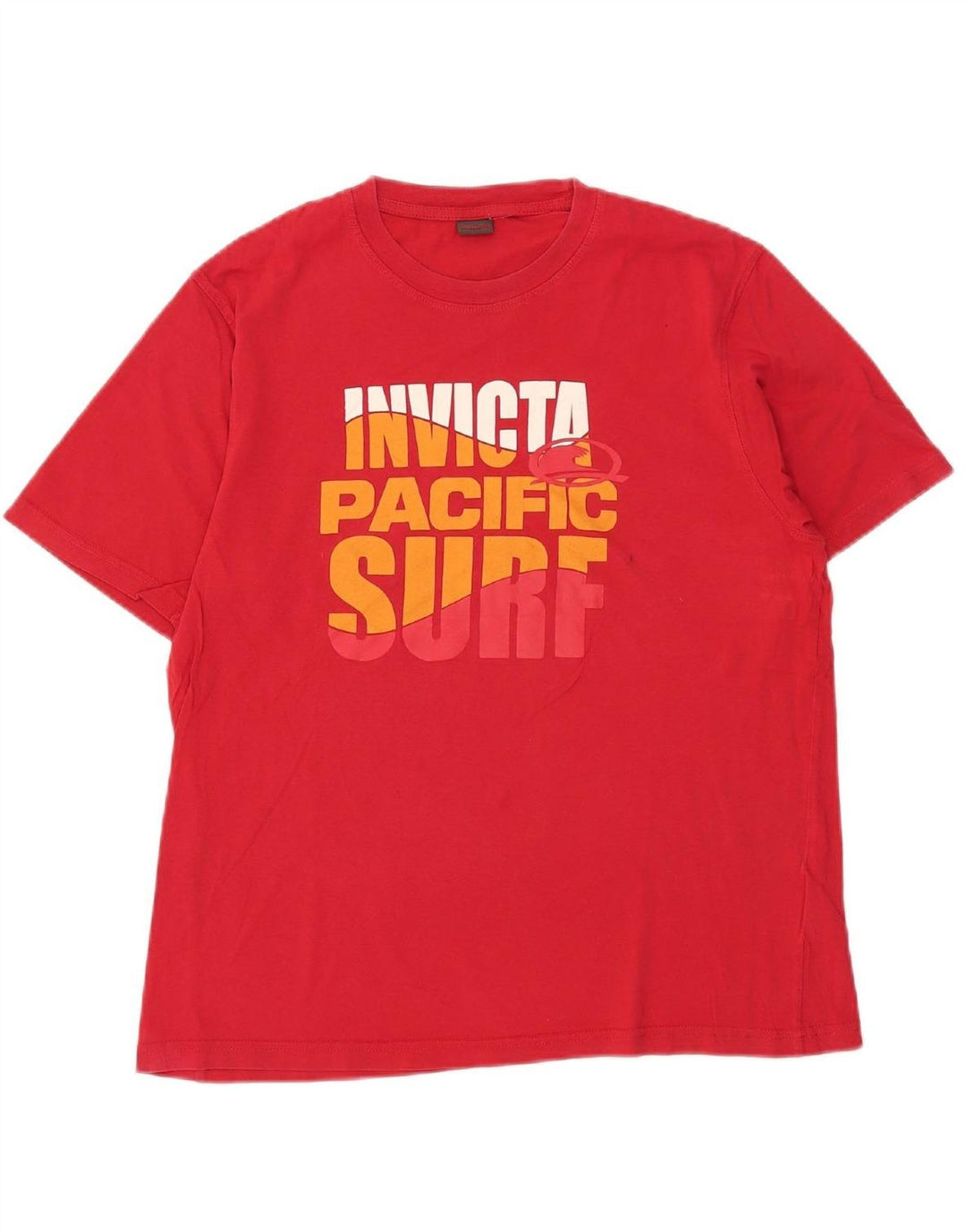 INVICTA Mens Graphic T-Shirt Top Medium Red Cotton