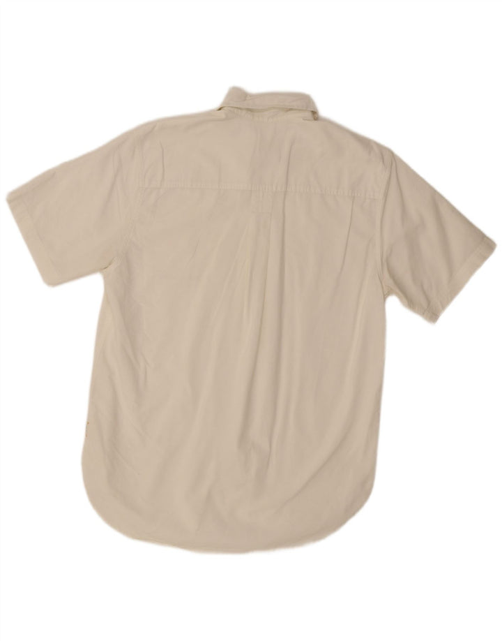 Męska koszula z krótkim rękawem Timberland, średnia biel