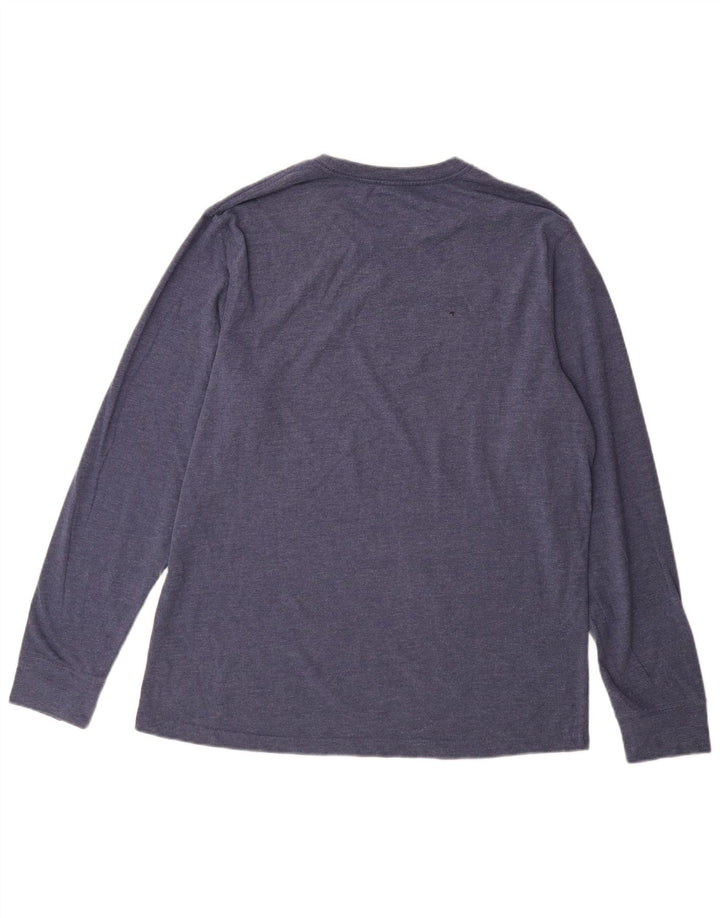 Męski top z długim rękawem Eddie Bauer, duży, niebieski, bawełniany