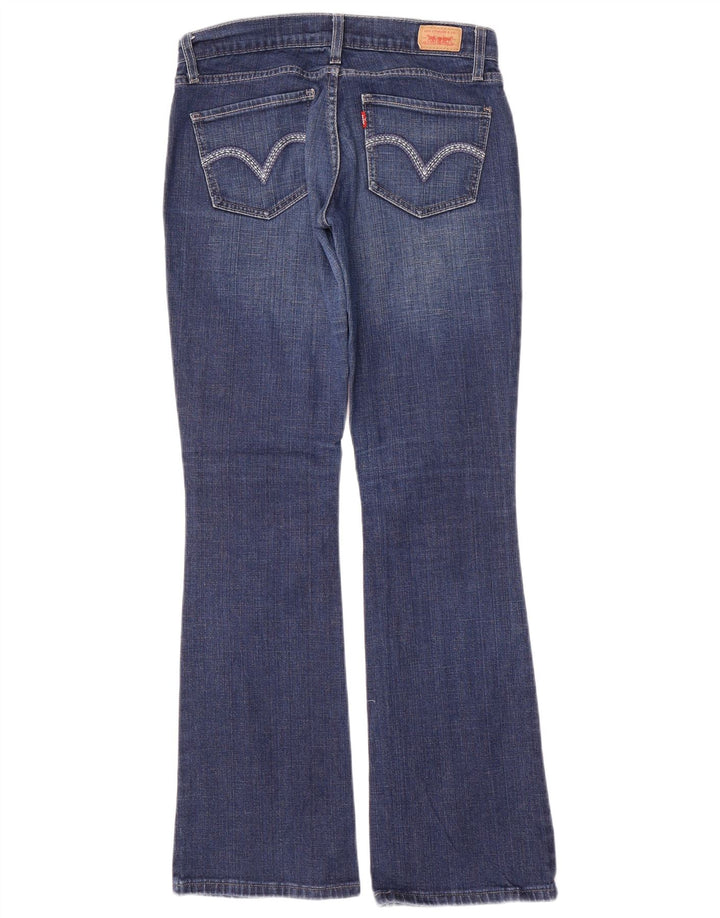 Damskie jeansy Levi's 524 Bootcut z niską talią US 5 Medium W30 L32 Niebieska bawełna